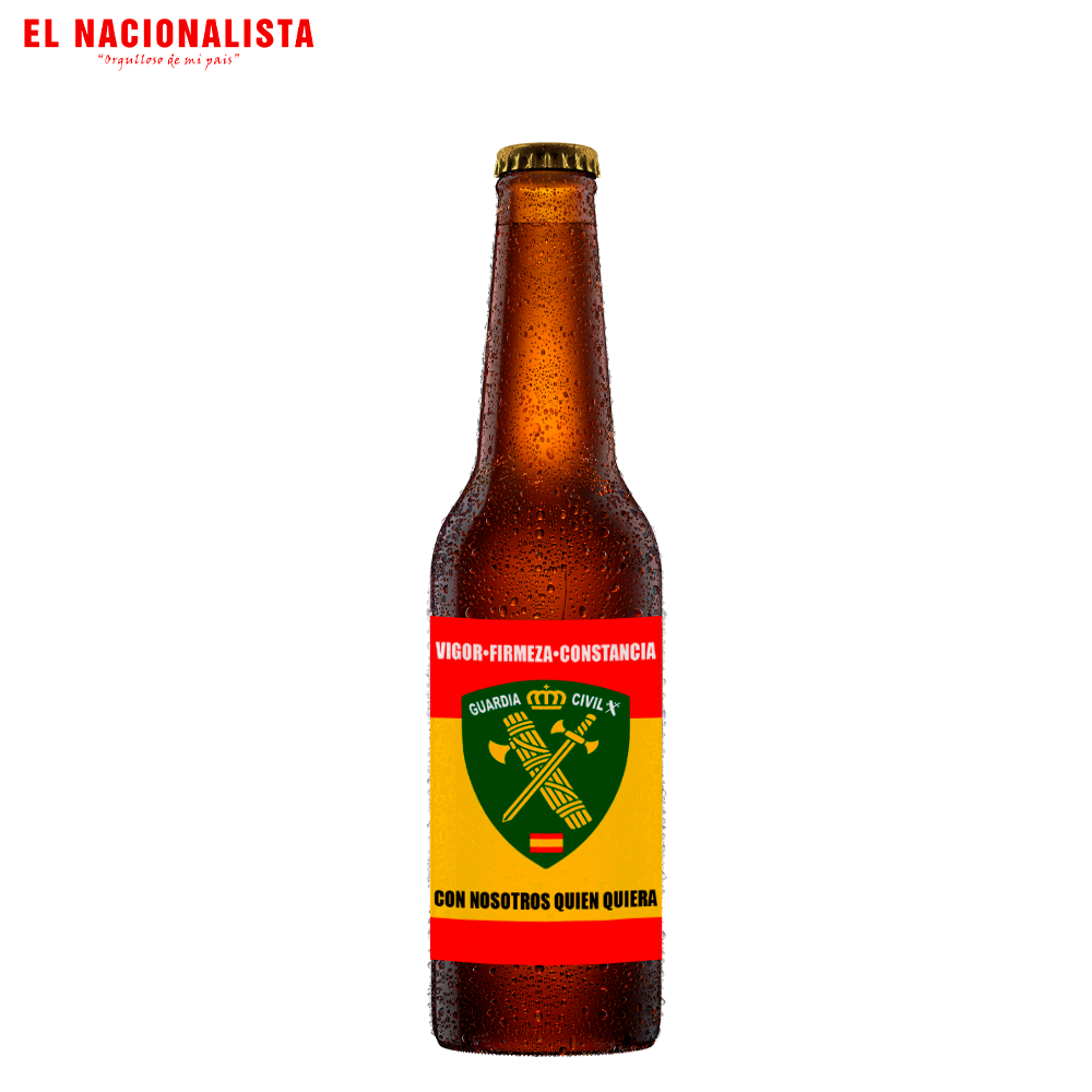 Cerveza Artesanal Guardia Civil España – Botella Edición Especial con Emblema de la Guardia Civil