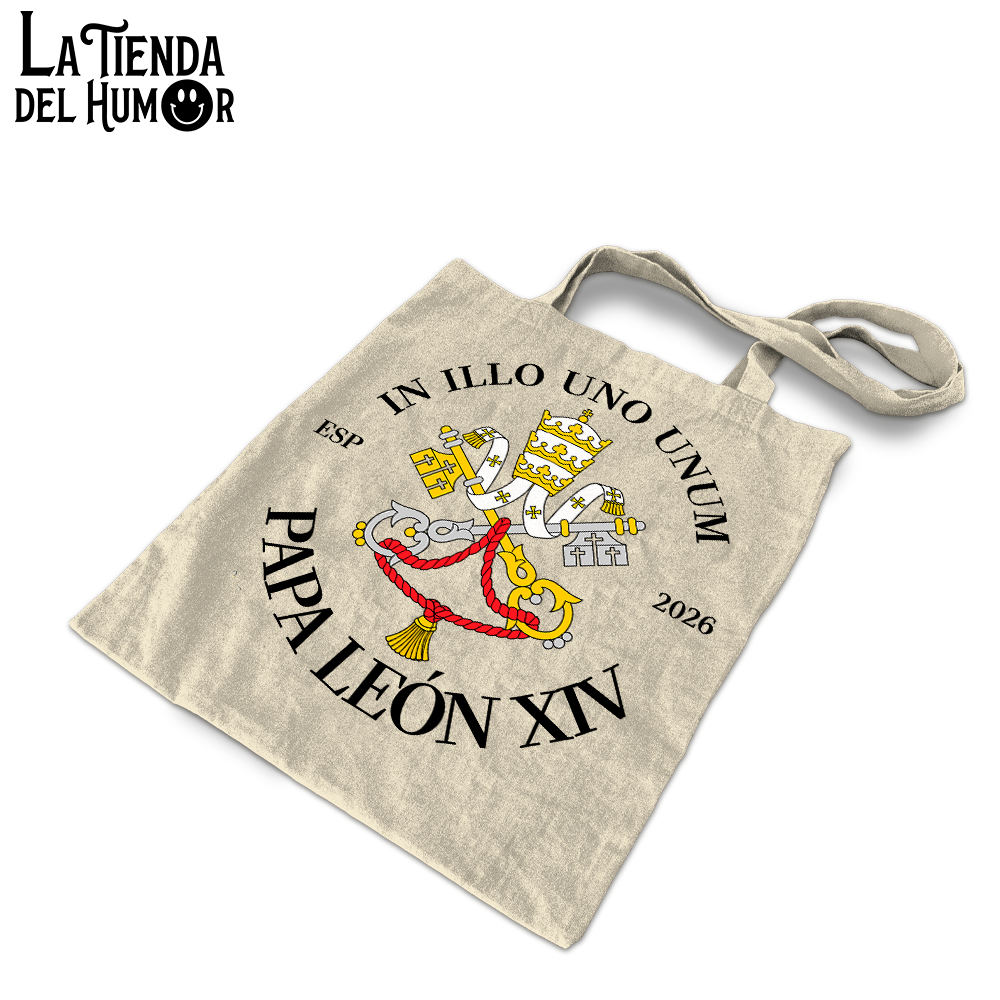 Bolsa de Tela Tote Bag  "El Papa"– Bolso con dibujo "Escudo del Papa"