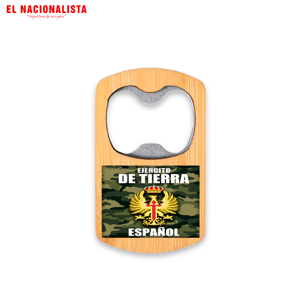 Abridor de Botellas Ejército de Tierra Español – Abre Cervezas con Emblema del Ejército de Tierra
