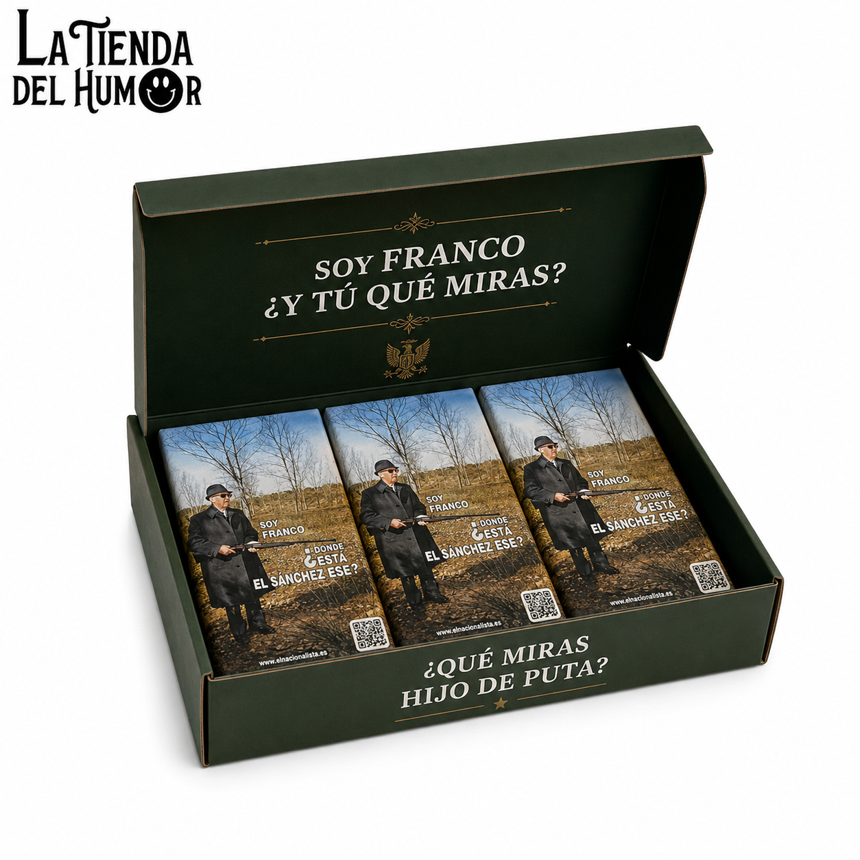 Expositor Caja 20 Chocolates DONDE ESTA EL SANCHEZ ESTE?