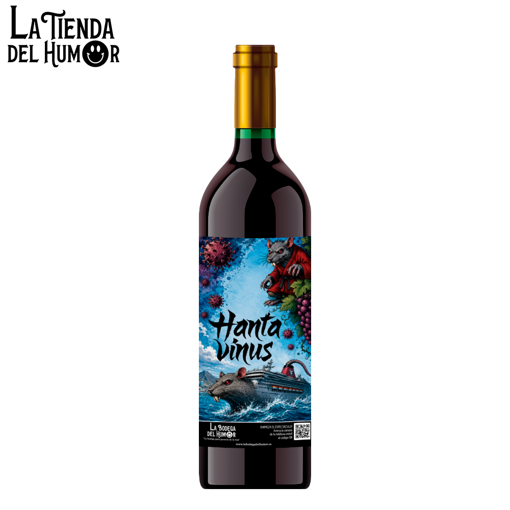 Vino Crianza Divertido para Regalos y Eventos con Mensaje Gracioso | Hanta Beerus
