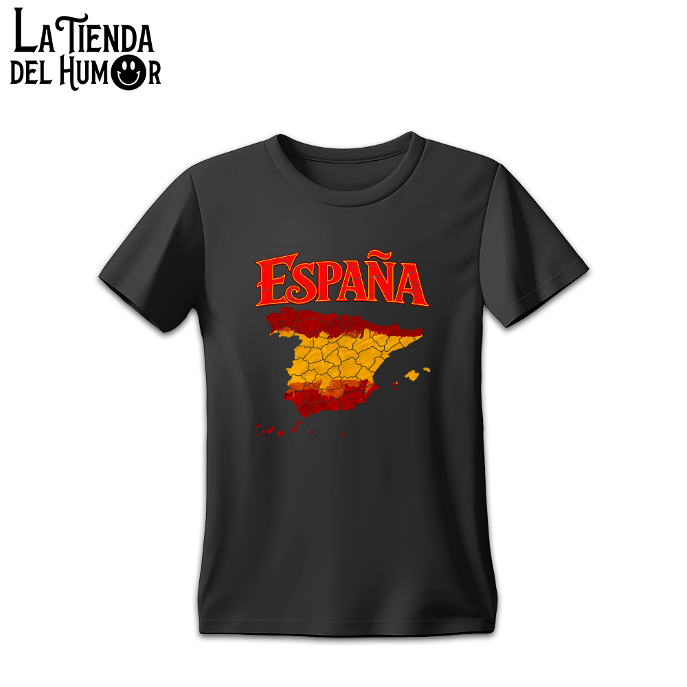 Camiseta con Mapa de España y provincias