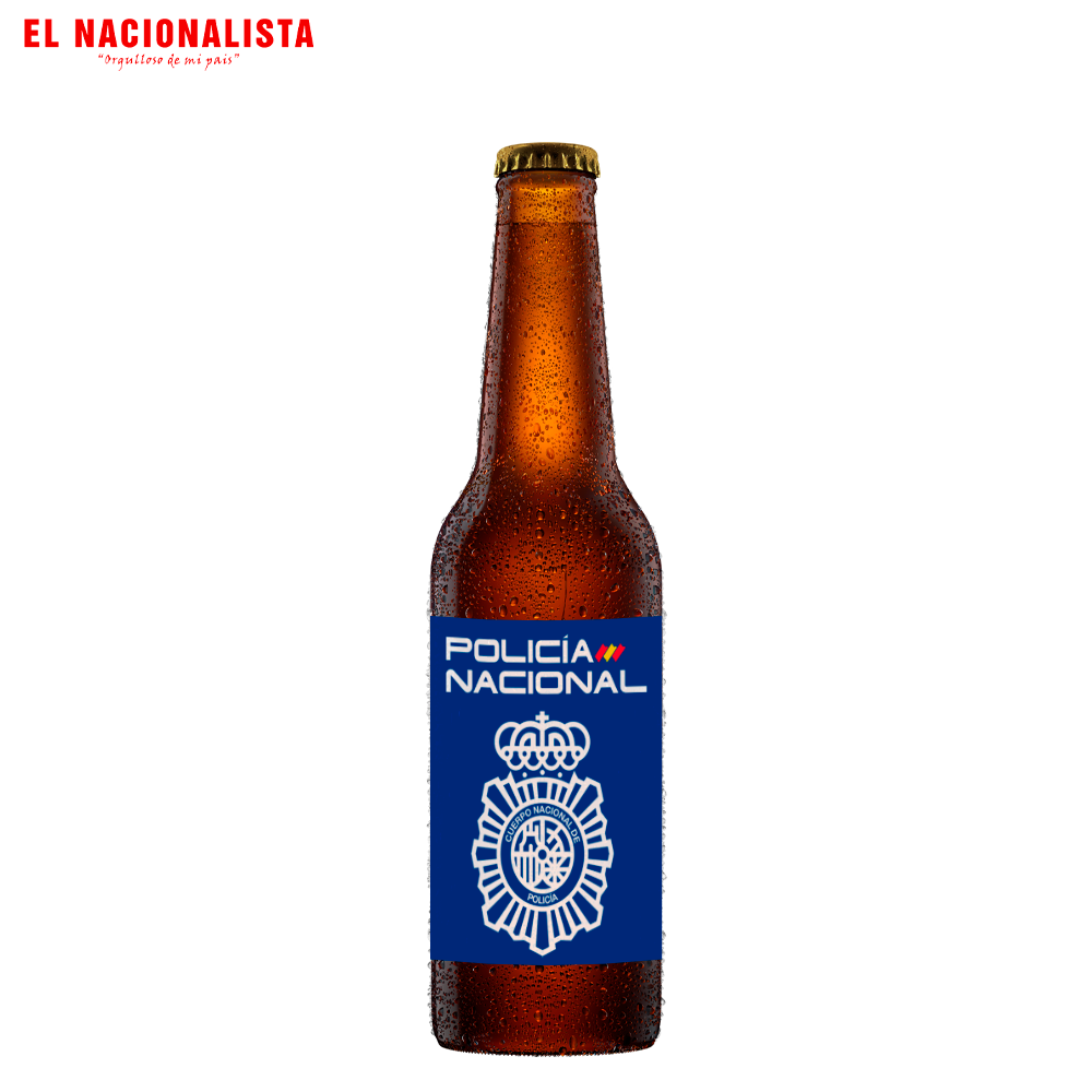Cerveza Artesanal Policía Nacional – Botella Edición Especial con Emblema de la Policía Nacional