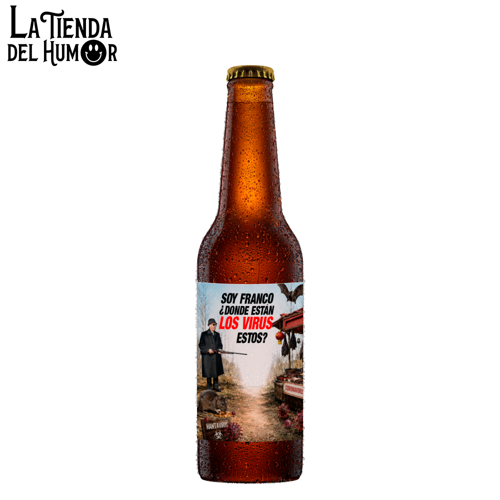 Cerveza Artesanal con QR Interactivo – Soy franco, ¿donde están los virus estos?