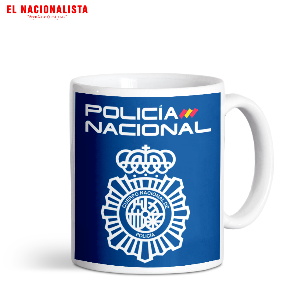 Taza de Cerámica Policía Nacional – Mug con Emblema de la Policía Nacional