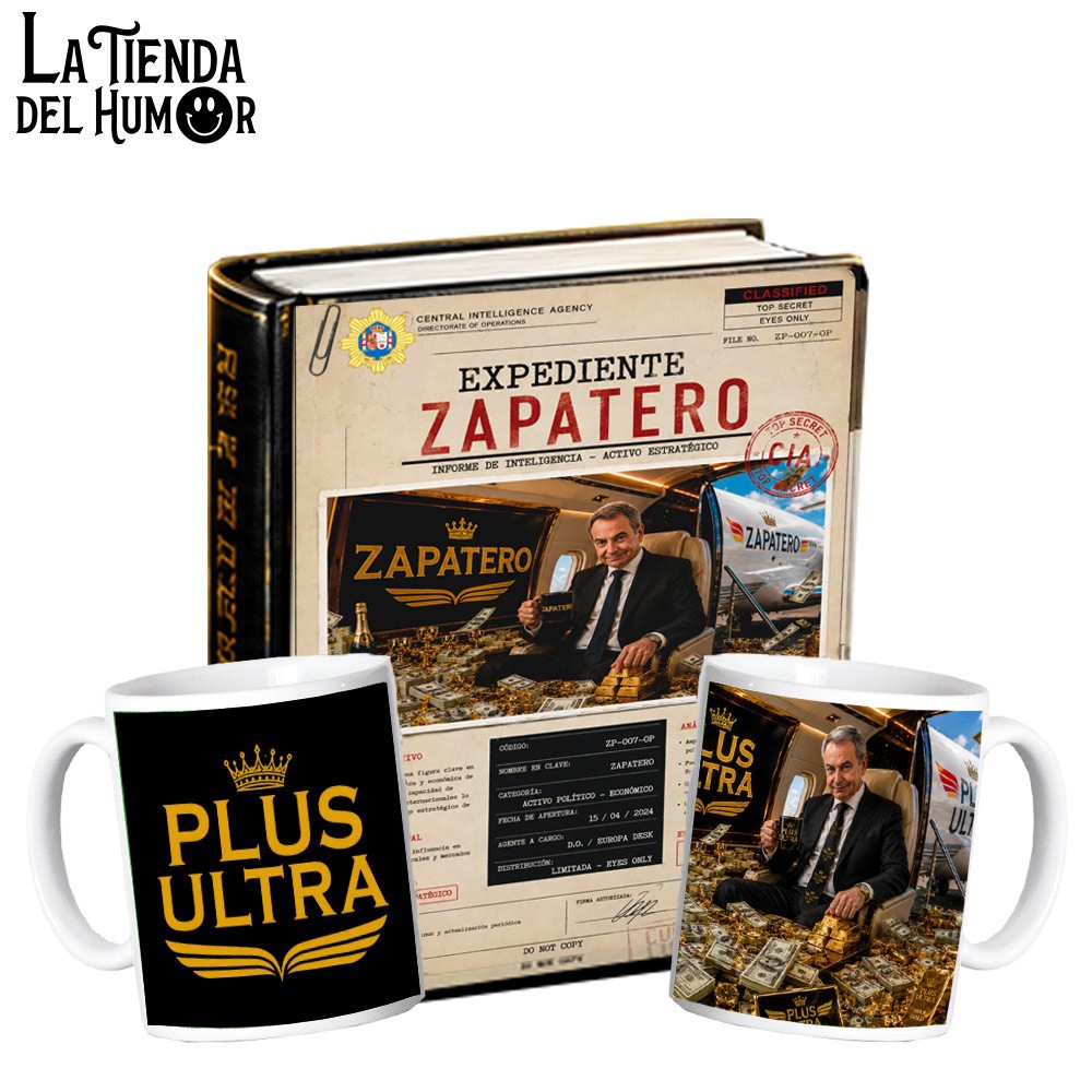 Mega Pack "Expediente Zapatero" – Dossier Completo + Juego de 2 Tazas