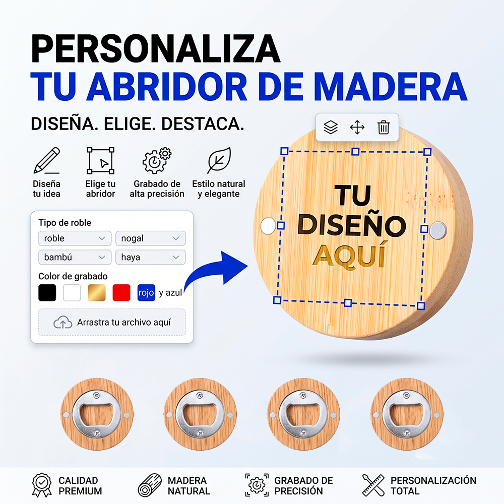 Abridor de Cerveza Personalizado con tu Diseño