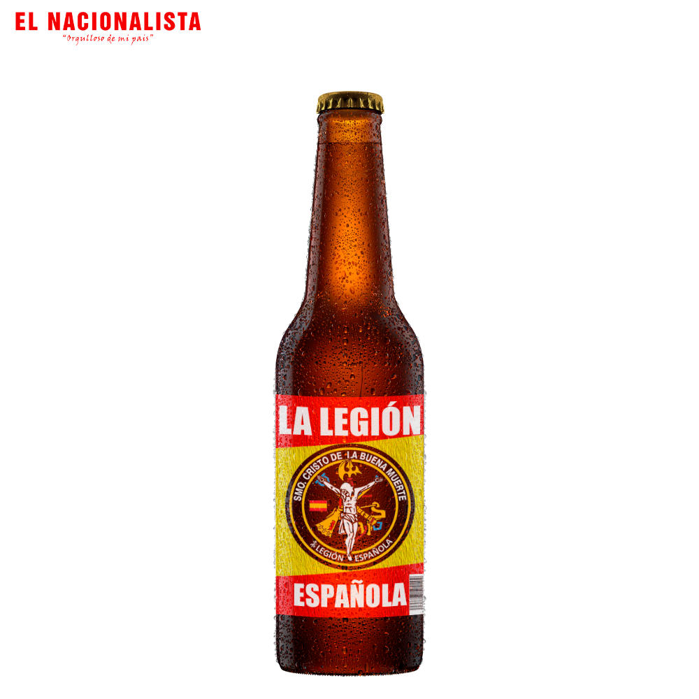 Cerveza Artesanal Legión Española Novios de la Muerte – Botella Edición Especial con Emblema Legionario