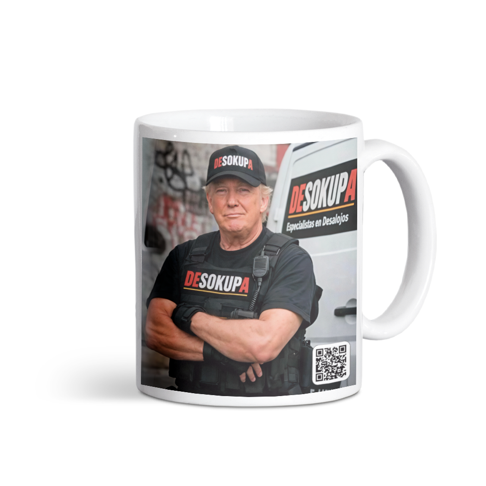 Taza Desokupa con diseño Trump