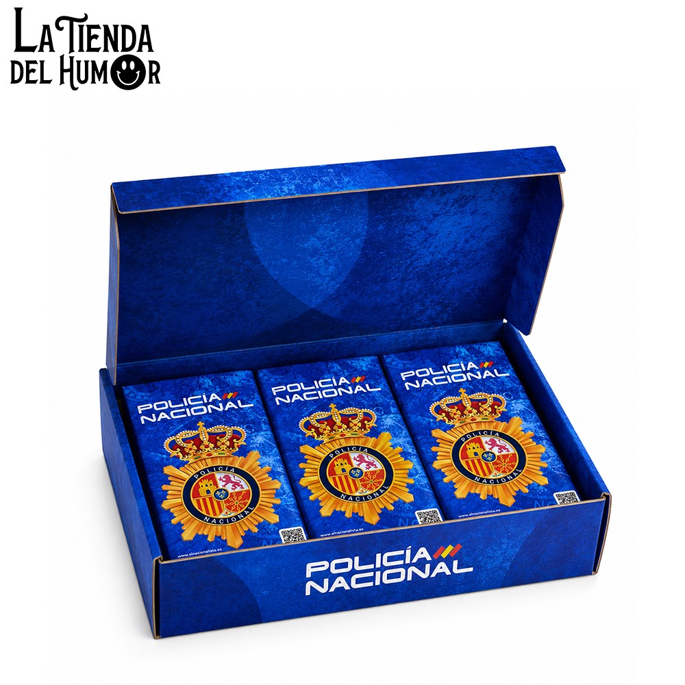 Expositor Caja 20 Chocolates Policía Nacional